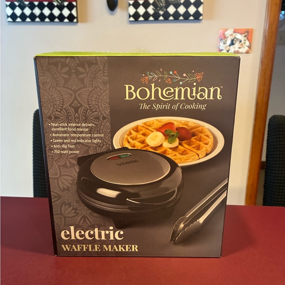 Bohemian Electric Waffle Maker